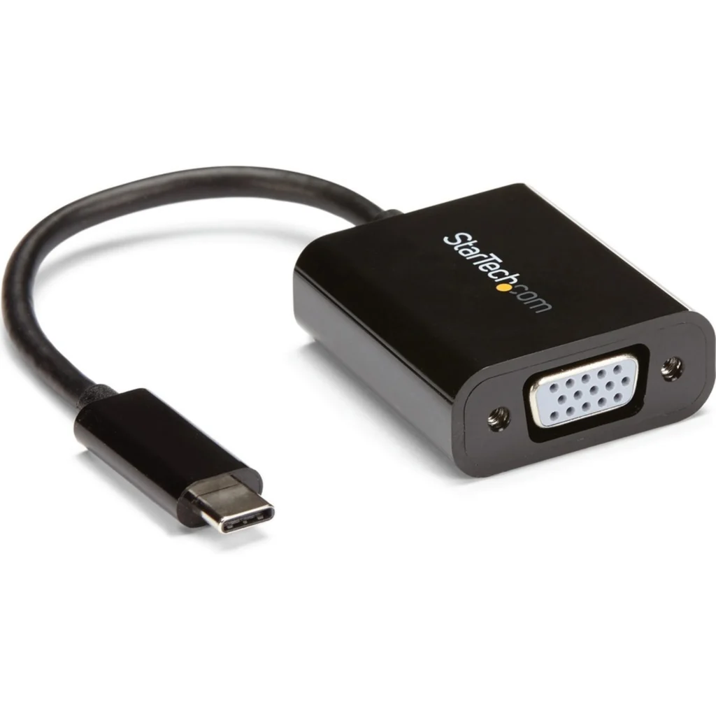 Adaptador Gráfico StarTech USB 3.1 Tipo-C Macho a VGA Hembra Color Negro