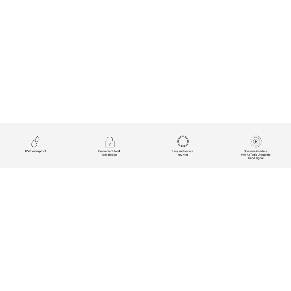 Imagen 5 de Pack de 2 llaveros para Airtag Belkin negro