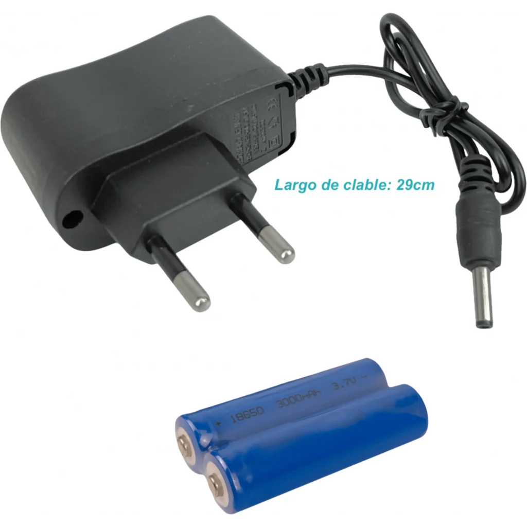 Imagen 3 de Linterna 1-LED Cintillo p/Cabeza inc-Pila-18650 Litio Recargable
