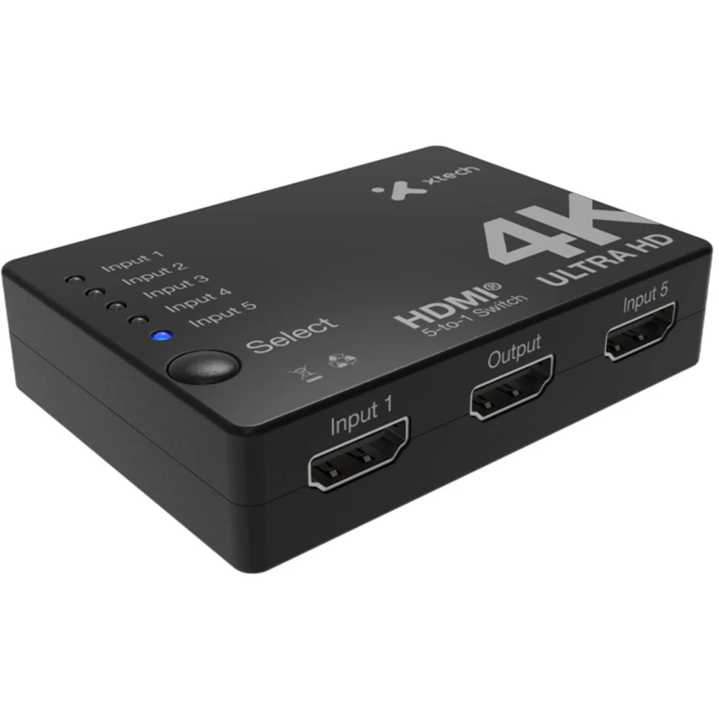Imagen 2 de Switch X-Tech XHA-430, HDMI® de 5 puertos