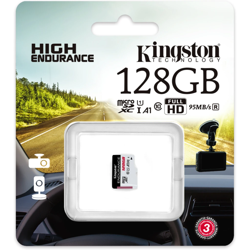 Imagen 1 de Memoria MicroSDHC 128GB Kingston Endurance Surveillance UHS-I  U1 CL10 