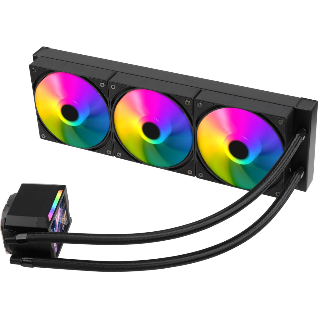 Imagen 2 de Refrigeracion Liquida ESGAMING AURORA 360 ARGB | Pantalla LCD IPS 2.8" | 3 Venti