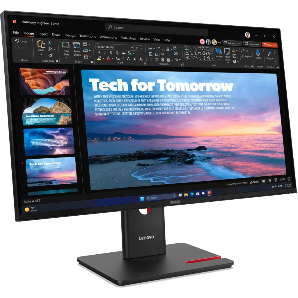 Monitor Lenovo Thinkvision T27Qd-40 27"" Qhd 2560*1440 Ips