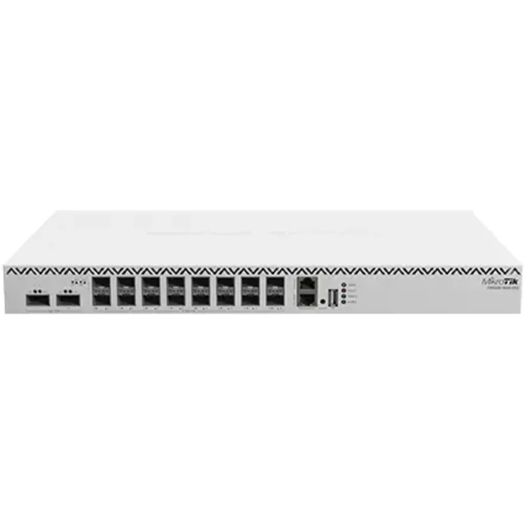 Switch rack 1U con 16 puertos SFP28 25G y 2 QSFP28 100G. RouterOS L6, fuentes y ventiladores hot-swap para data center.