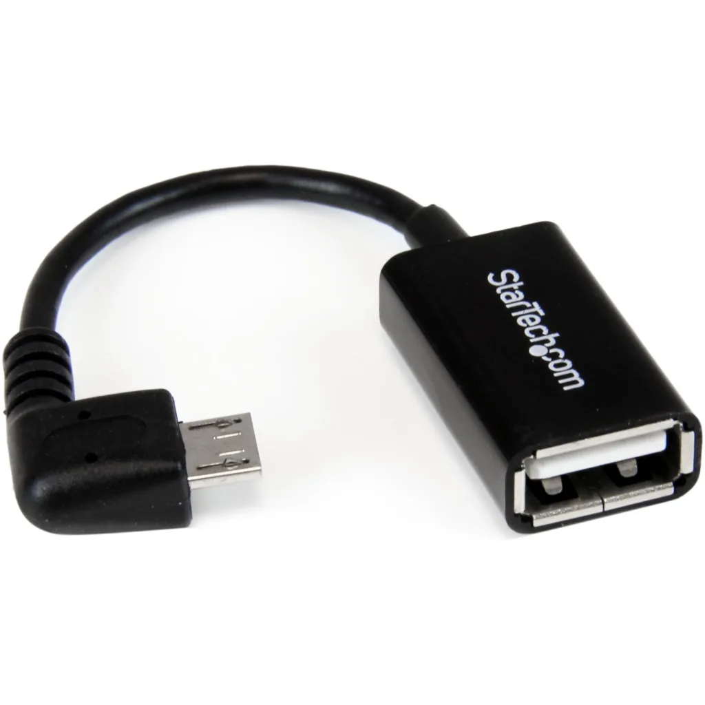 5in Right Angle Micro USB OTG Adapter