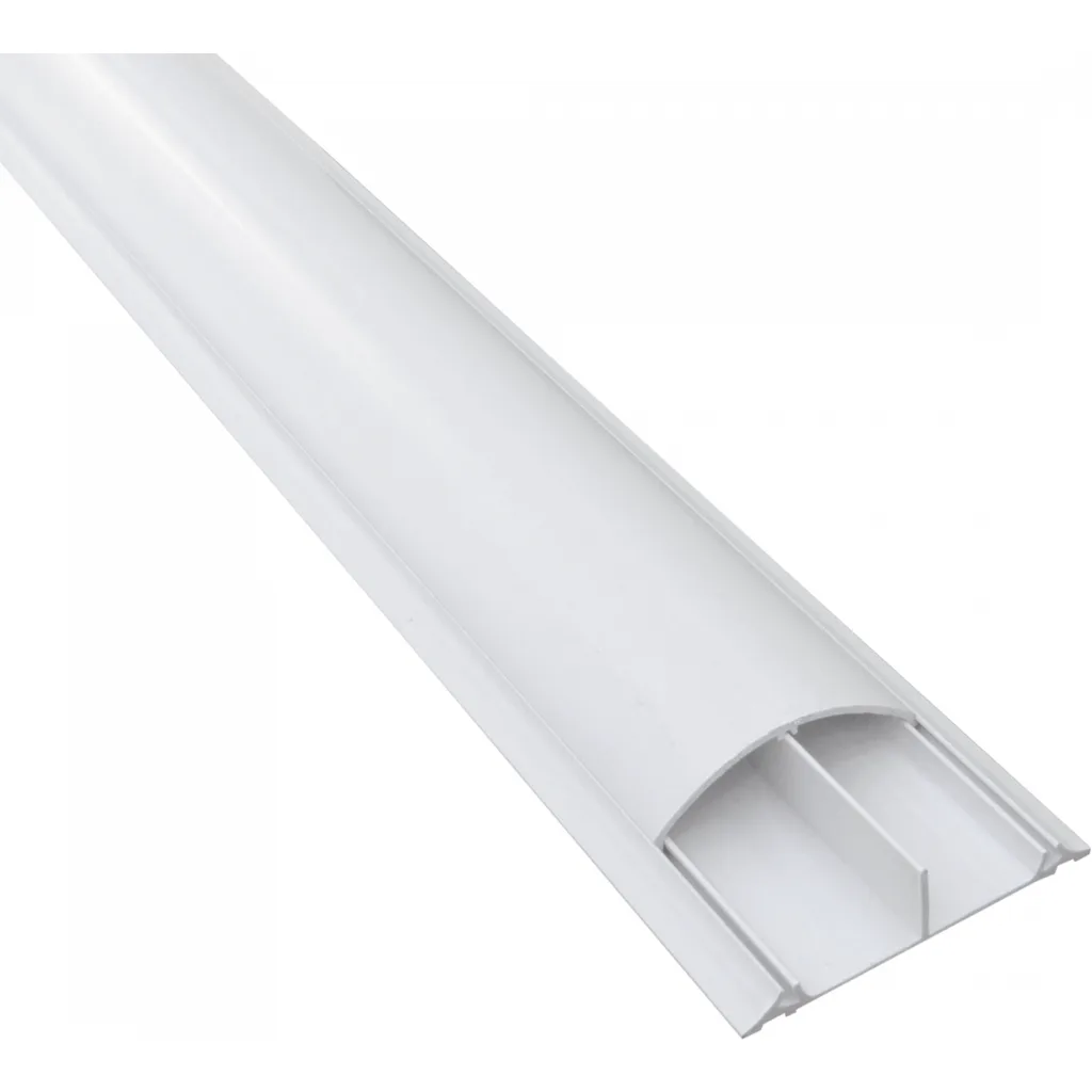LINKCHIP 100x25mm 2mt 2,15mmx1,90mm  PVC Canaleta de Piso Blanca