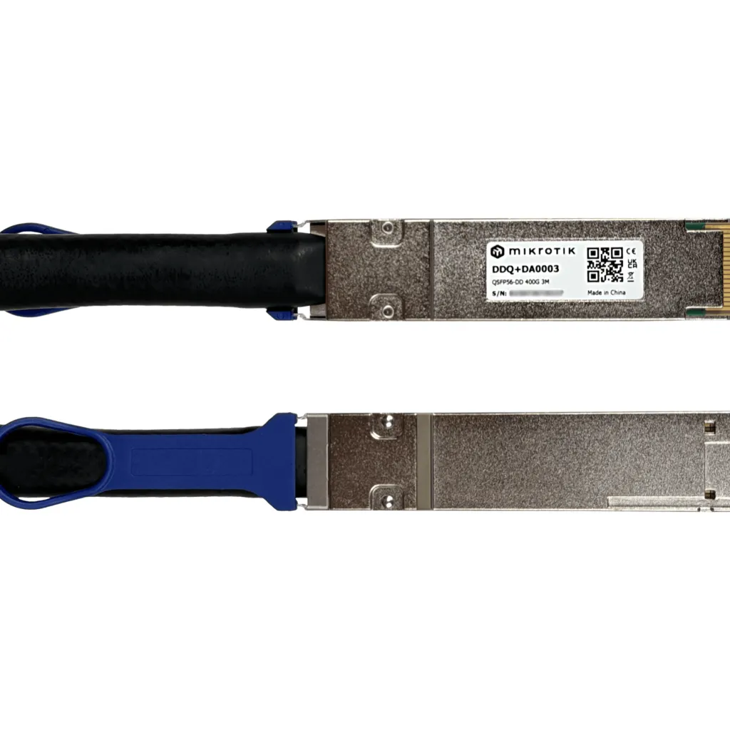 Imagen 2 de MIKROTIK 3mt QSFP-DD-400G Cable Directo Backbone DAC Cobre 26AWG