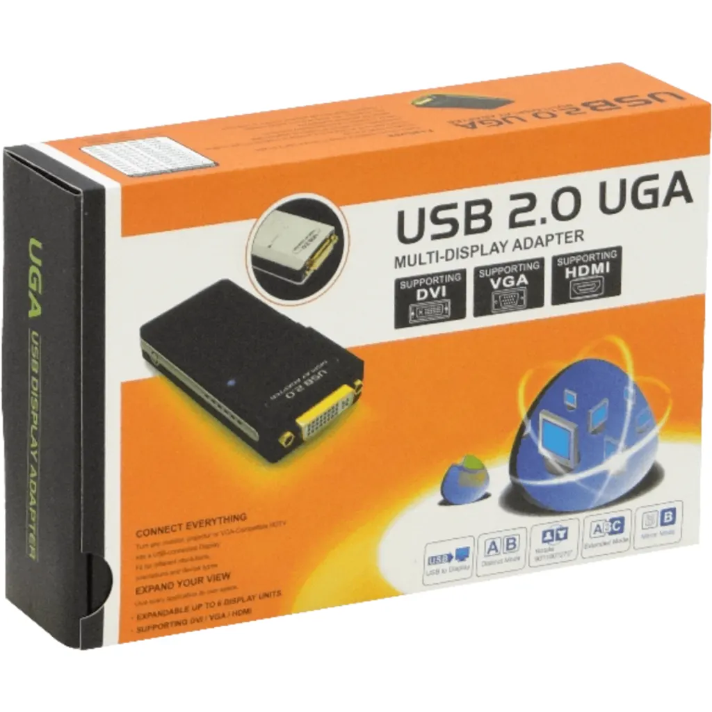 Imagen 3 de USB2.0-in DVI-out 2048x1152-32bit inc/DVI-HDMI inc/DVI-VGA