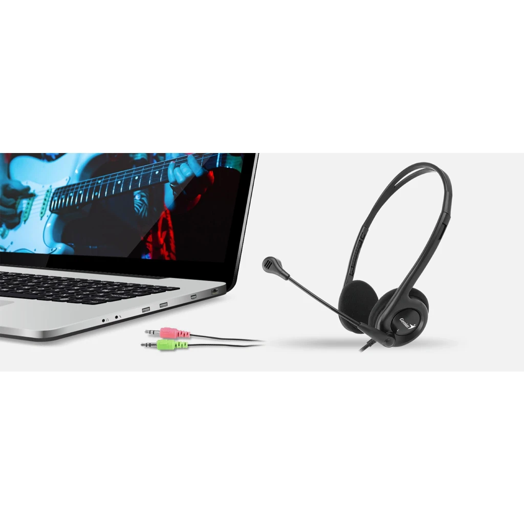 Imagen 8 de GENIUS HEADSET 3.5mm CABLE 2,4MT + CABLE SINGLE JACK 3.5mm-HS-200C
