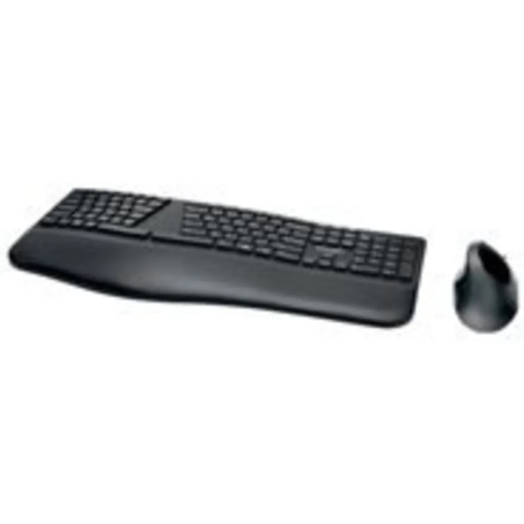 Imagen 12 de Kit Teclado Mouse Inalámbrico Ergonómico Kensington Pro Fit Ergo Bluetooth Negro
