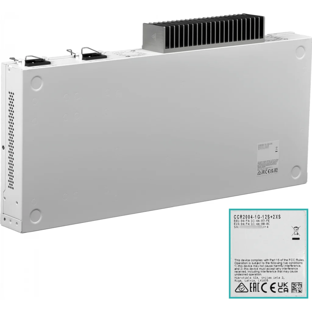 Imagen 4 de MIKROTIK Cloud Core Router 2004-1G-12S+2XS with RouterOS L6 license