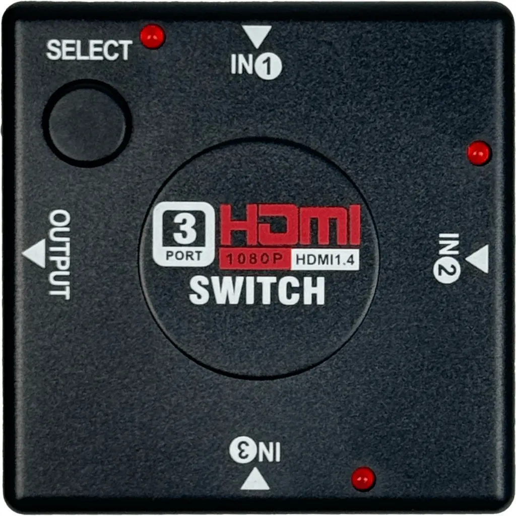 Imagen 2 de Switch Conmutador HDMI-H v1.2 3in1 1920x1080 225Mhz 6x6x1.5cm