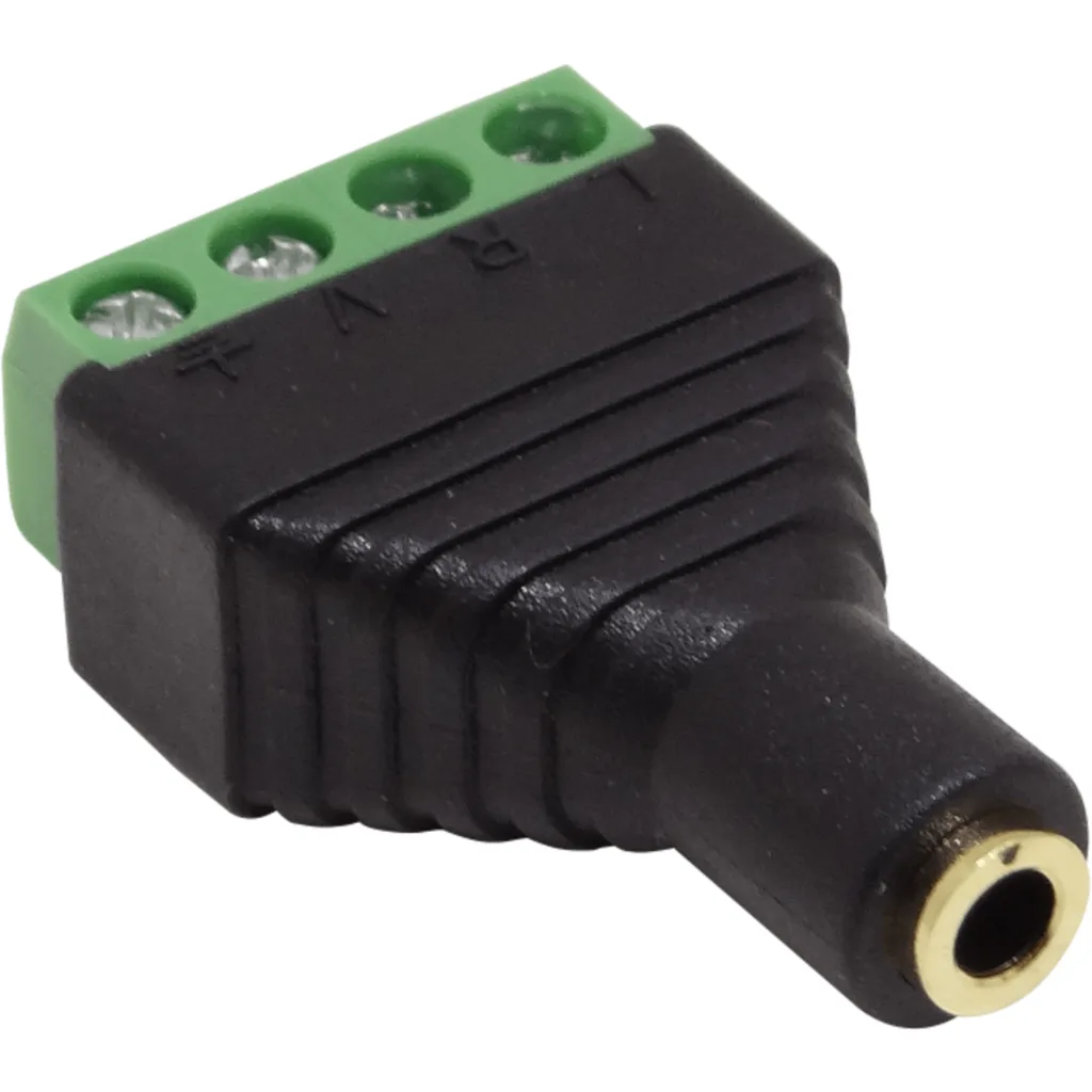 Imagen 1 de 4pin-3,5mm-H a regleta Terminal A/V