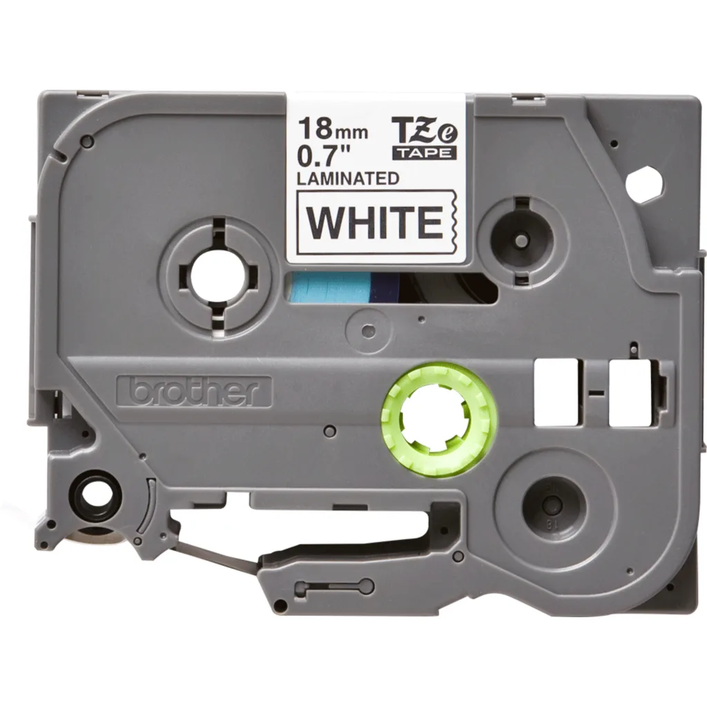 Imagen 1 de Etiquetas P-Touch de Brother TZE-241 TZE241 Negro Sobre Blanco 18mm*8m