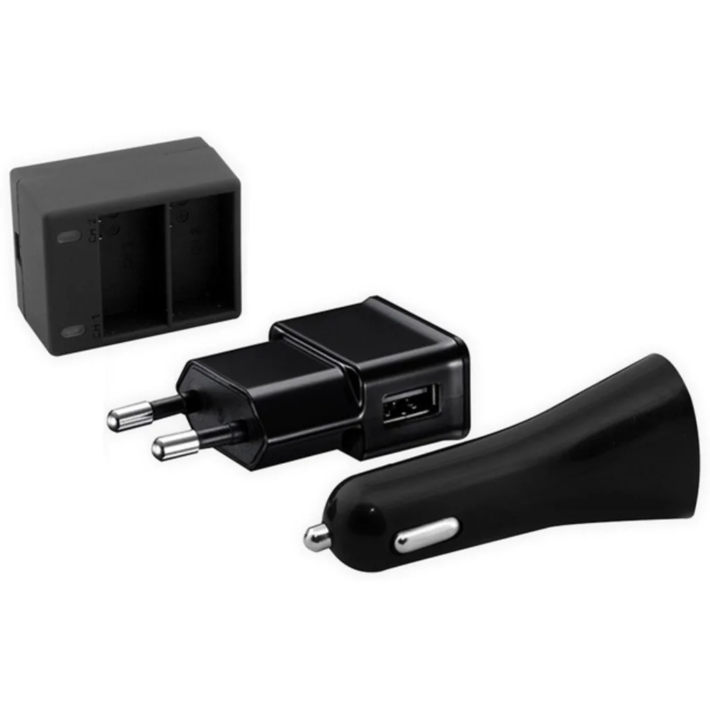 Imagen 1 de KIT CARGADOR 220 V / 12 V COMPATIBLE GO PRO