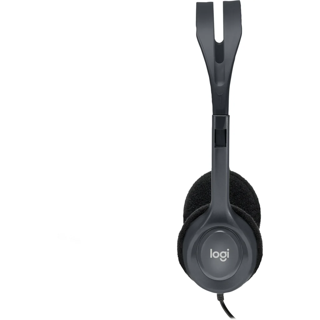 Imagen 3 de Audífonos Alámbricos Logitech H111 Interfaz 3.5mm con Micrófono Color Gris 
