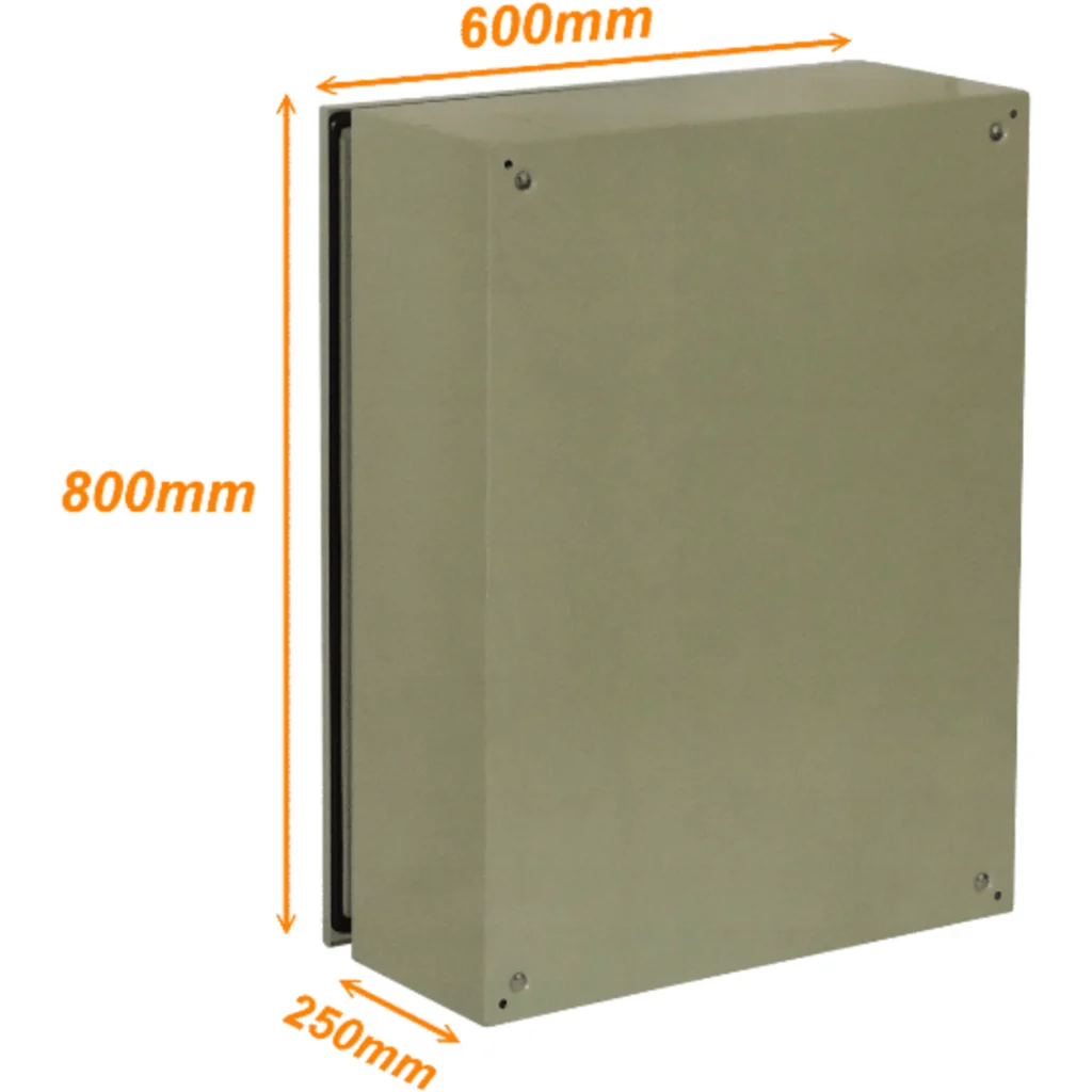 Imagen 2 de TIBOX 800x600x250mm 2-chapas s/Llave Caja Metalica Tablero IP65 Beige