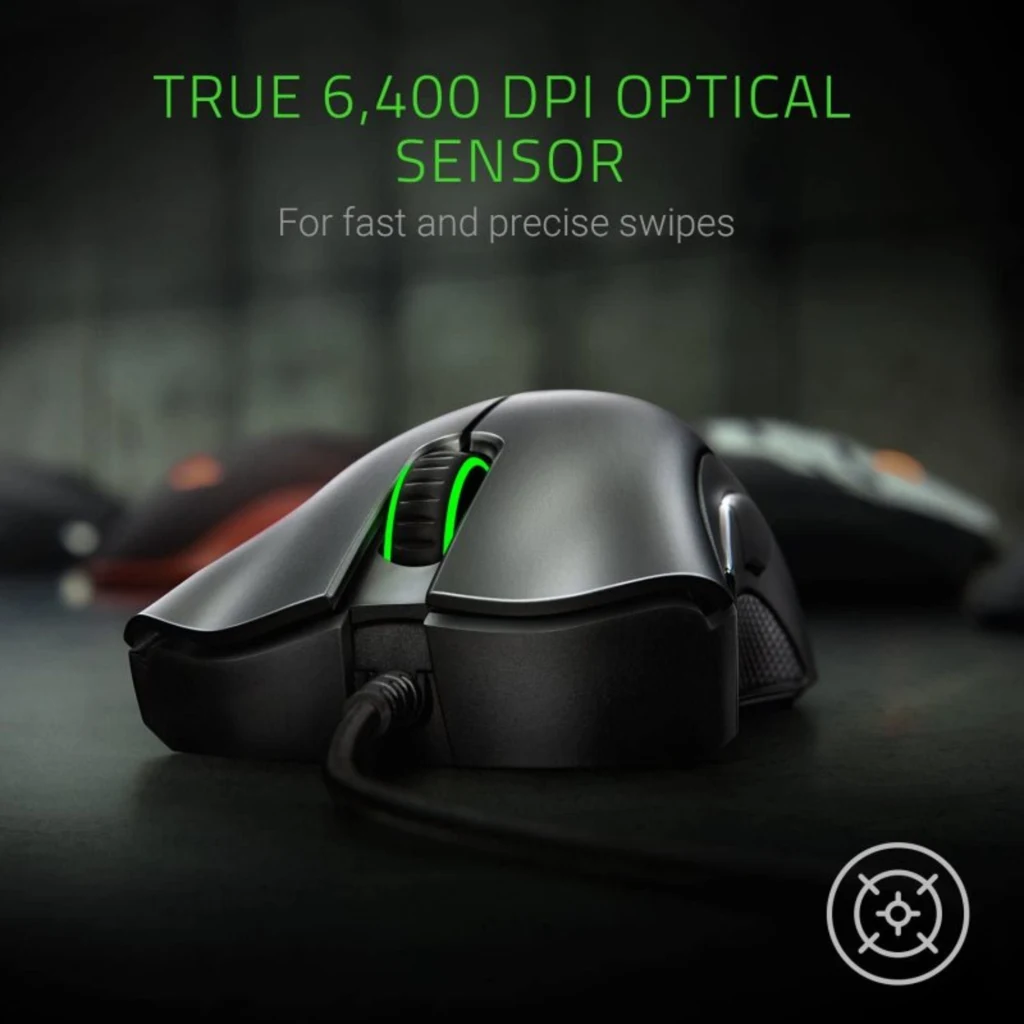 Imagen 6 de Mouse Gamer Alámbrico Razer Deathadder Essential Óptico 6400 DPI Negro
