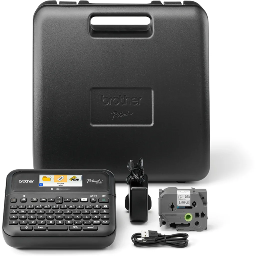 Imagen 1 de Rotuladora Brother PT-D610BTVP 24mm pantalla color conexion USB Bluetooth