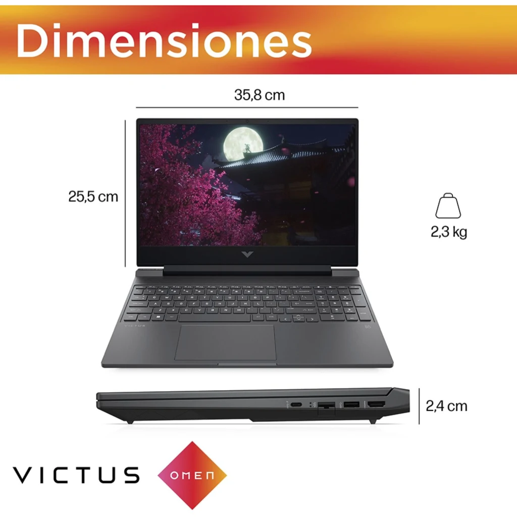 tecnomas.cl | [TM-A14LPLA-32GB] Notebook Gamer HP Victus Ryzen 7
