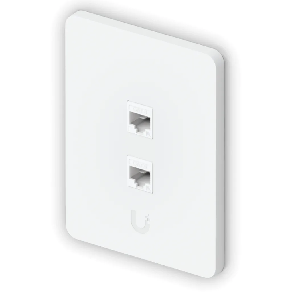 UI 1-unidad Blanco 2-Keystone Vertical Faceplate Pintable 118x88mm