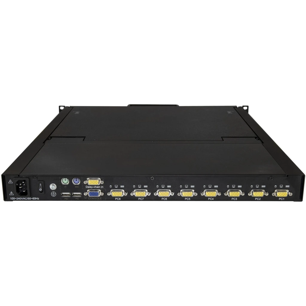 Imagen 3 de Consola KVM StarTech 8 Puertos VGA Pantalla LCD 19" Cajon 1U VGA y USB