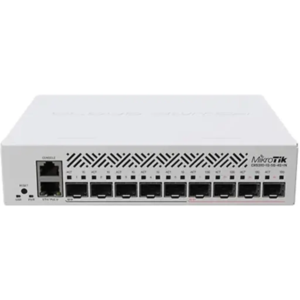 MIKROTIK 800MHz 1-1000 5-SFP 4-SFP+ USB L5 256MB INC-24V