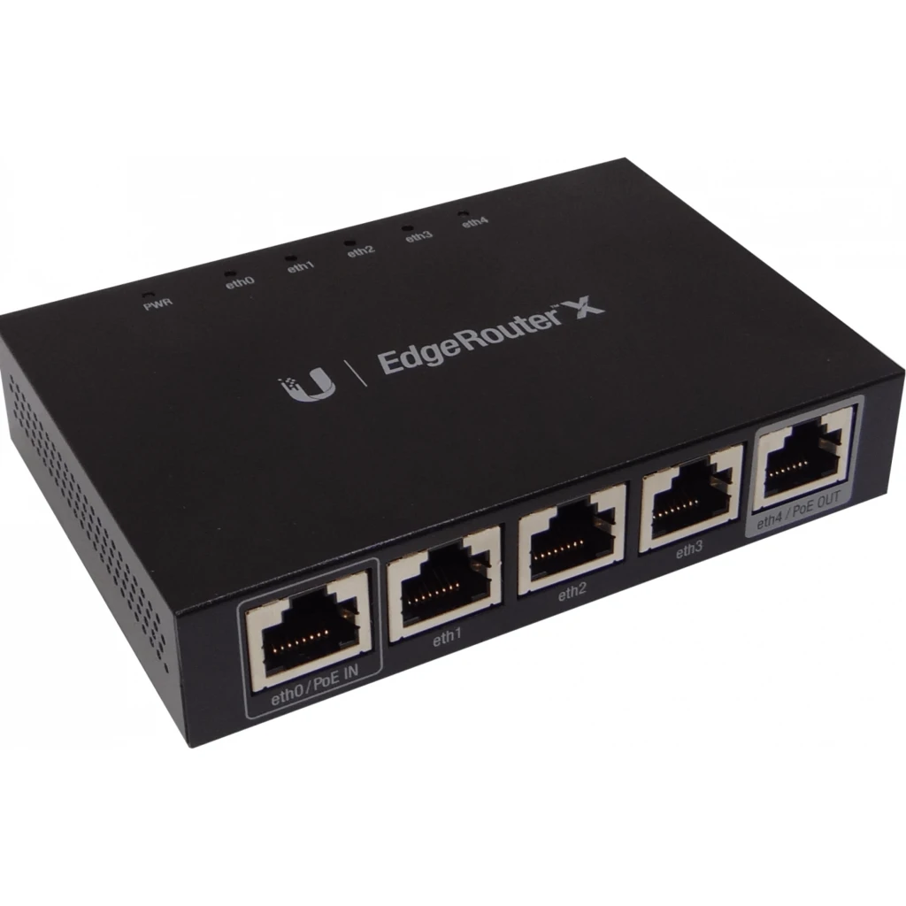 Router Ubiquiti  ER-X  5xGigE | PoE 1xIn/Out 260kpps/64Byte