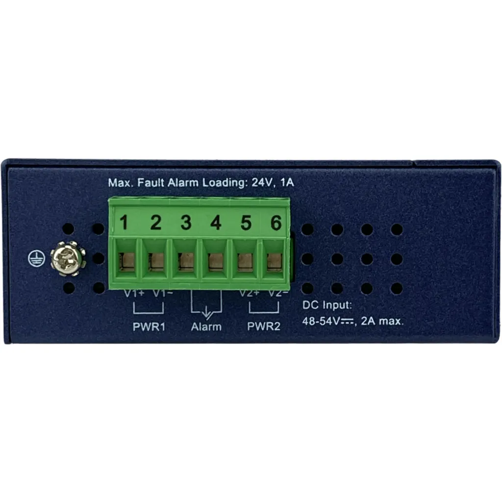 Imagen 1 de PLANET Inyector Riel-Din PoE+ 802.3at 60W 2-RJ45 Gigabit req/48-56VDC