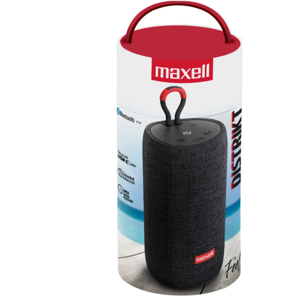 Imagen 2 de Parlante Portátil Maxell BT-DISTRIKT BLK, Bluetooth USB mSD Color Negro