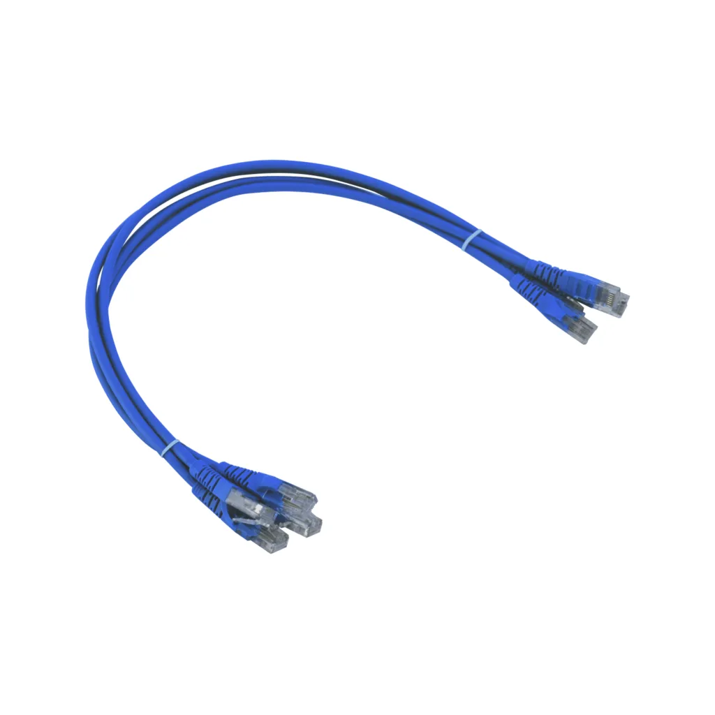 Cable Patch Inyectado Multifilar Plug RJ-45 Cat 6 Chaqueta LSZH 50 cm*4 unidades