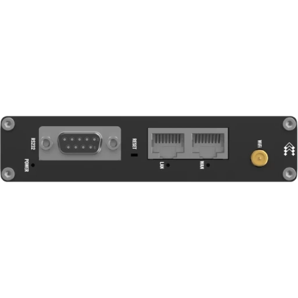 Imagen 3 de Router industrial compacto con RS232, Wi-Fi 4, dos puertos Ethernet y soporte para protocolos industriales, ideal para conectividad segura y gestión remota con RMS.