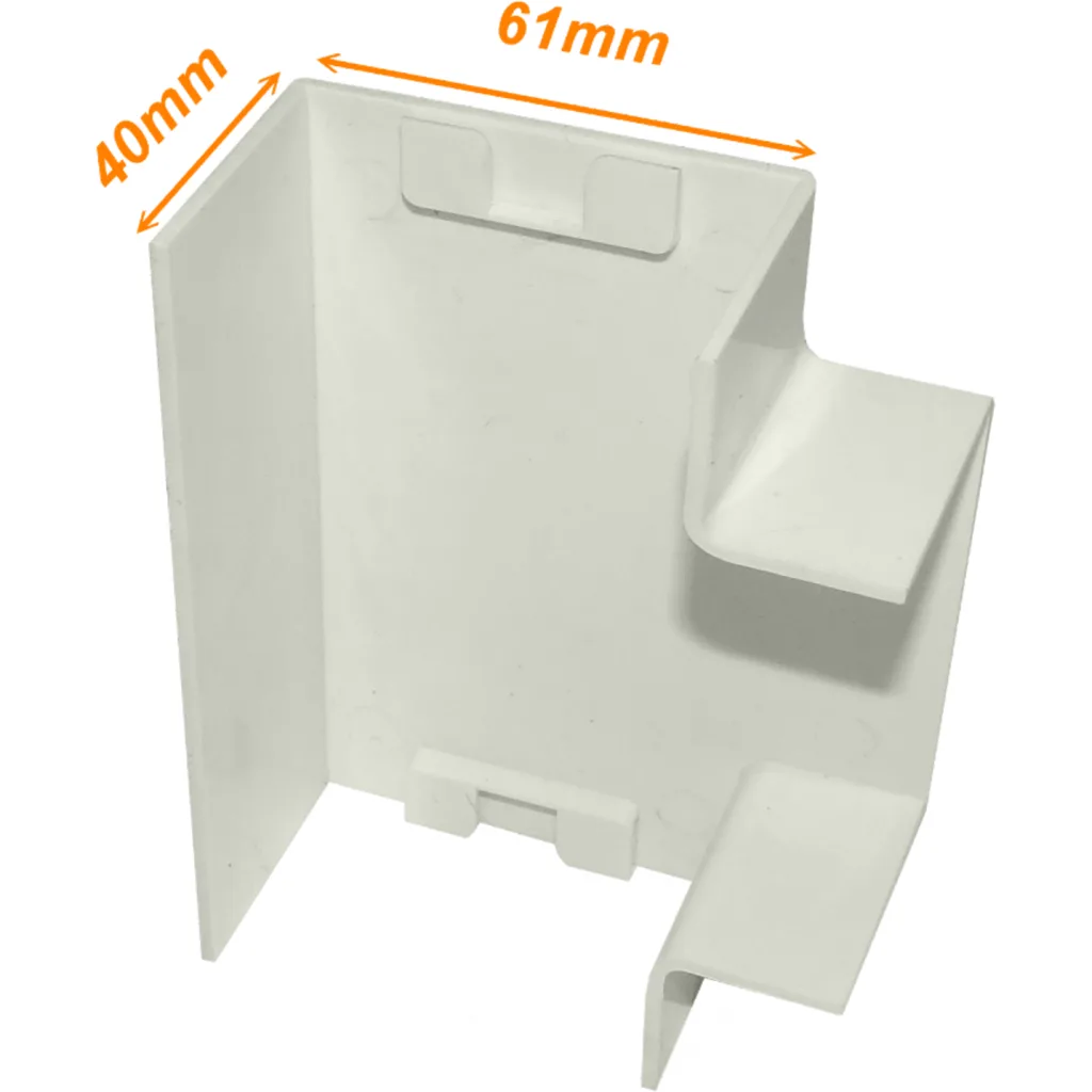 Imagen 1 de LINKCHIP 60x40mm Derivacion T Blanca Tee CCA-6040-TE. p/Canaleta QN6W.