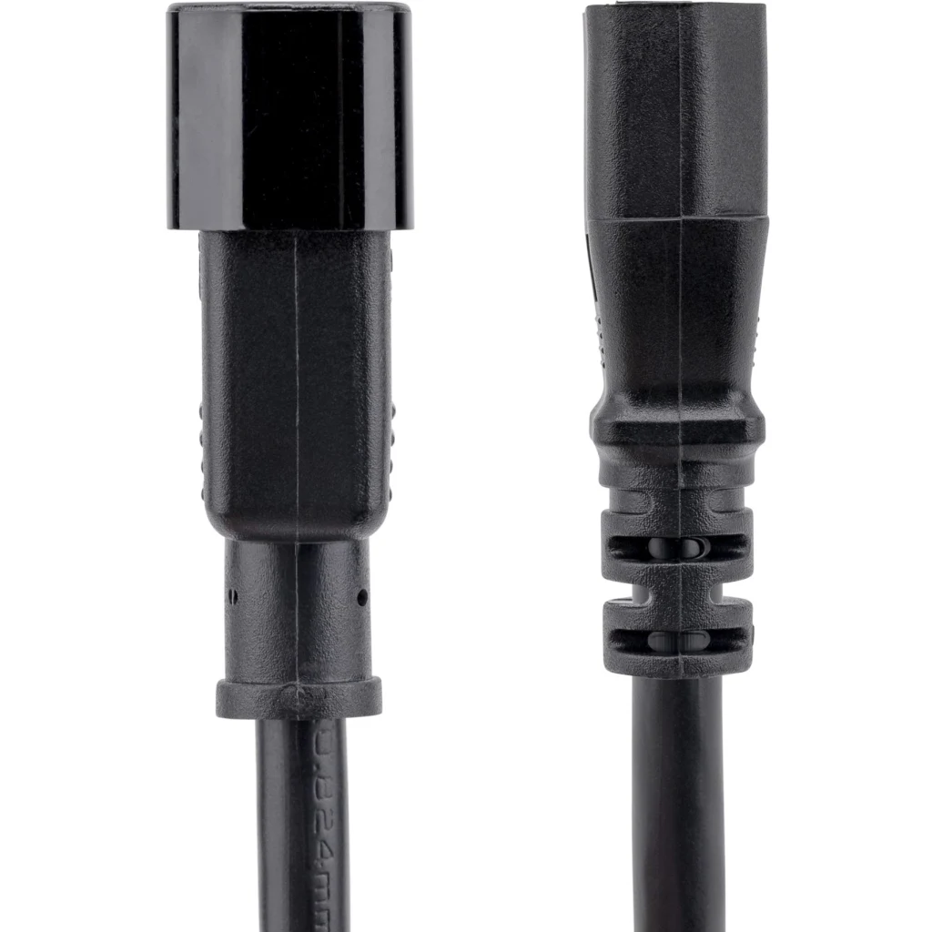 Imagen 2 de Cable Extensor de Alimentación de Computación C14 a C13 14 AWG  90cm