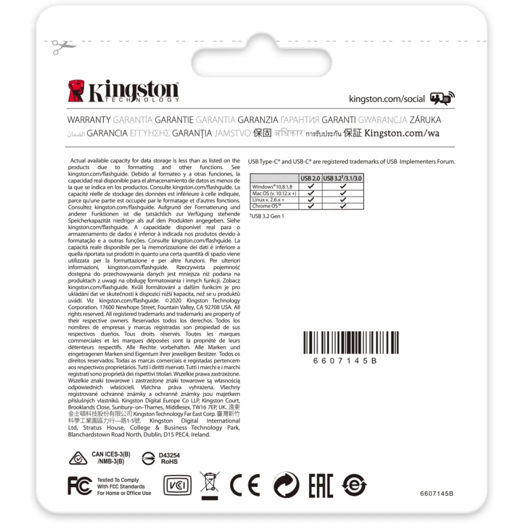 Imagen 5 de Kingston DataTraveler 70 - Unidad flash USB - 256 GB - USB-C 3.2 Gen 1