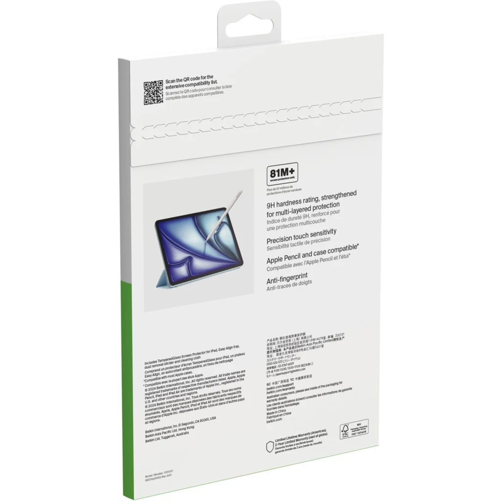 Imagen 4 de Lamina Glass Screenforce para iPad Air 11" M2 Belkin