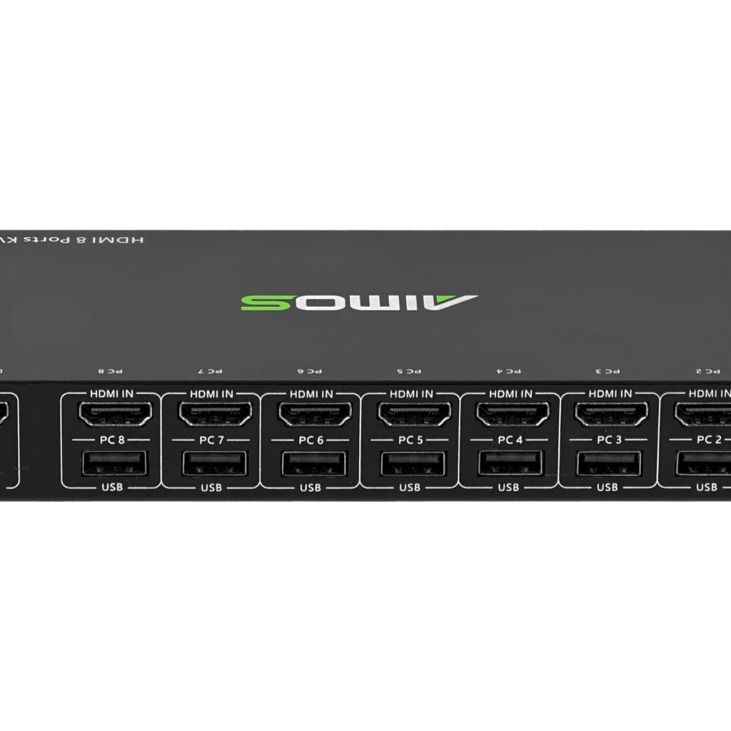 Imagen 6 de KVM Generico 8-HDMI-USB Req. Cable, 2-USB2.0-AH inc-12V LAN IR-Ctrl 3,5mm