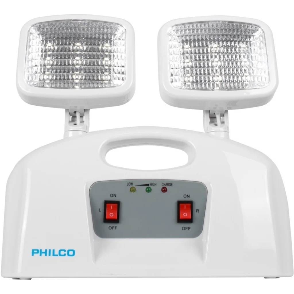 Imagen 1 de Lámpara de Emergencia Philco, 2 Focos, 9 LED c/u