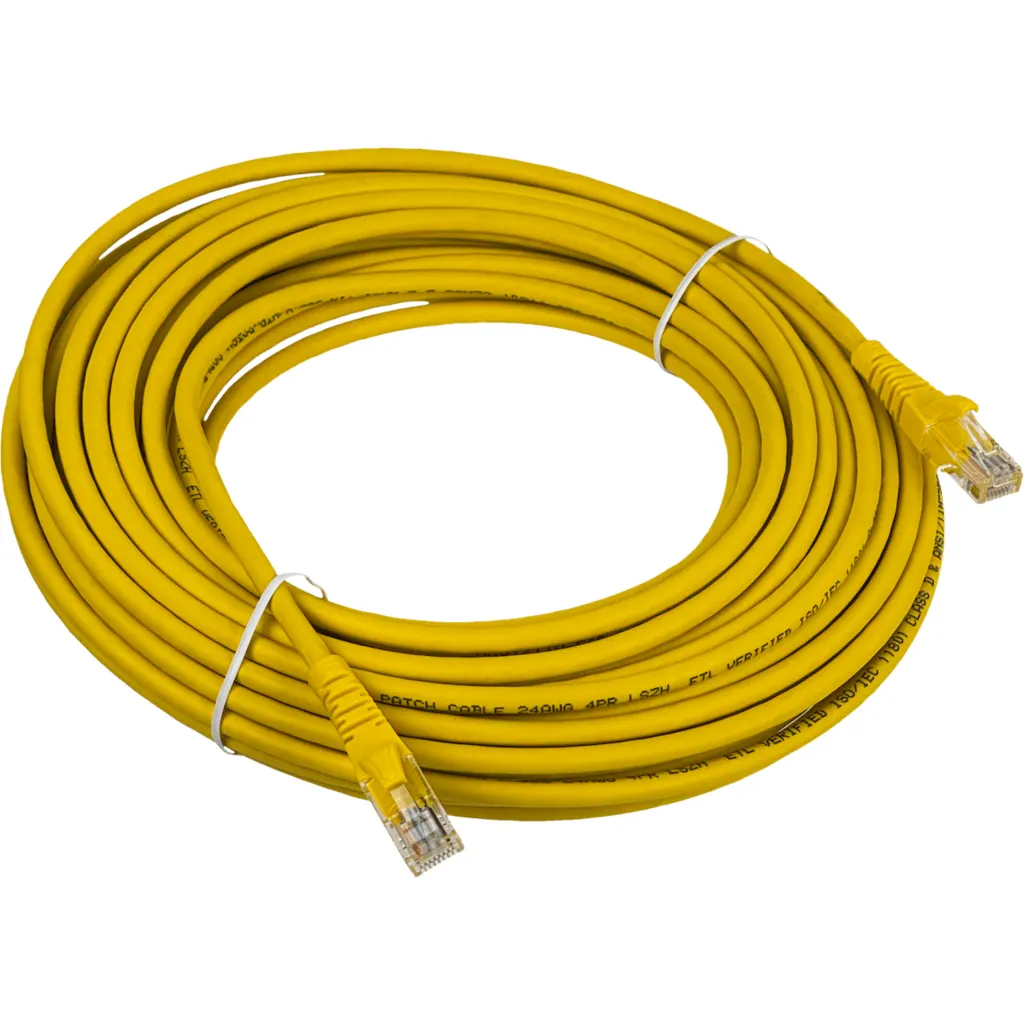 Imagen 4 de LINKMADE 15MT CAT5E AMARILLO LSZH CABLE PATCH INYECTADO MULTIFILAR