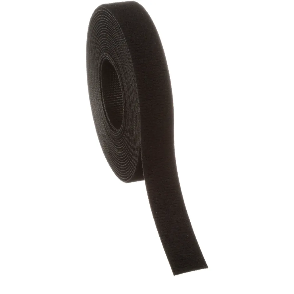 Velcro Negro, 19 mm ancho.  rollo 15 pies (Unidad)