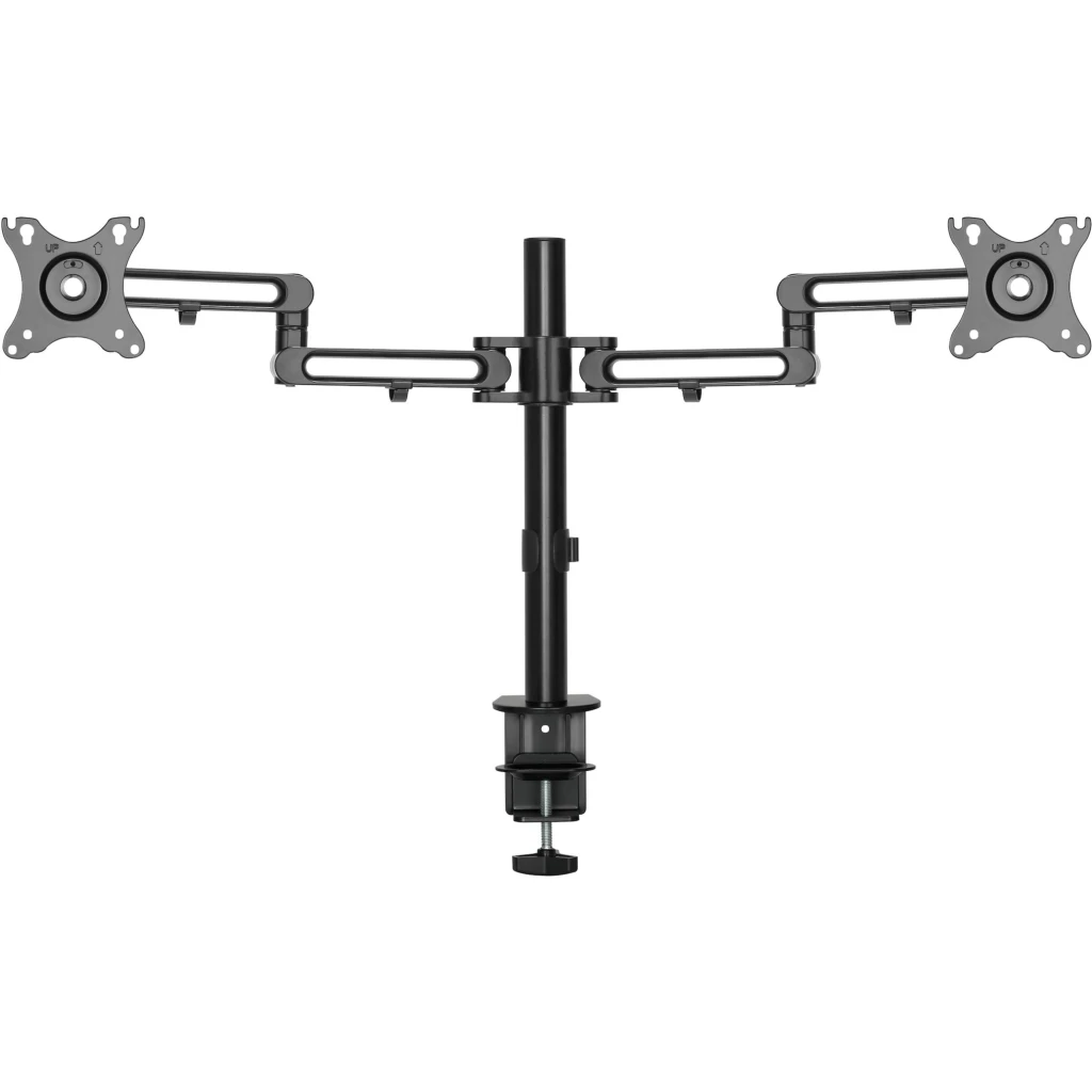 Imagen 1 de StarTech.com Brazo de Soporte para Monitor - Articulado - de Aluminio - para Monitores VESA de hasta 32IN - con Dos Brazos Giratorios - Mount para 2 monitores (brazo ajustable) - aluminio - negro - tamaño de pantalla: hasta 32" - montable en escritorio