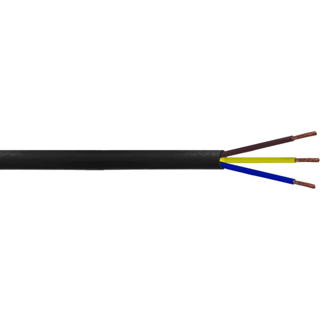 Imagen 2 de Negro 3x0,50mm 100mt Cable Electrico RVV 2-3AMP 300V AWG20 3x0.50mm