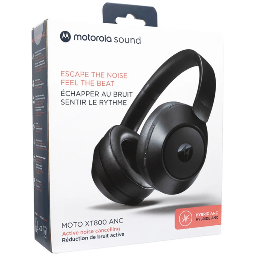 Imagen 1 de Audífonos Inalámbricos Motorola XT-800 ANC Bluetooth 5.3 Cancelación Ruido Negro