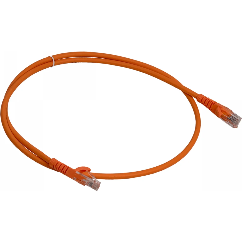 LINKMADE 1MT CAT5E NARANJO LSZH CABLE PATCH INYECTADO MULTIFILAR