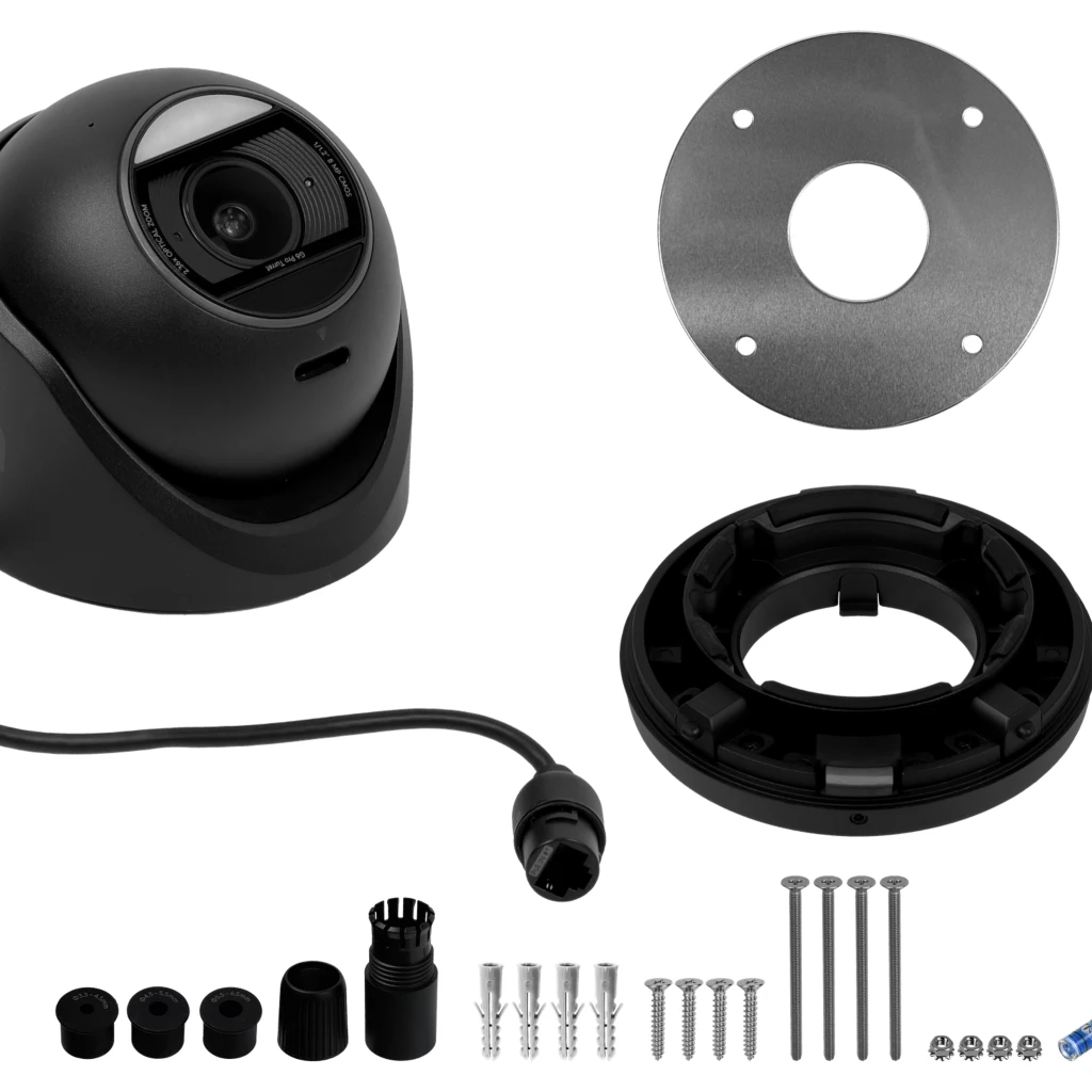 Imagen 2 de UI Negro MiniDomo 8MP AI 2,36x 1-1000 IP66 IK04 CamaraIP IR40 req-PoE+