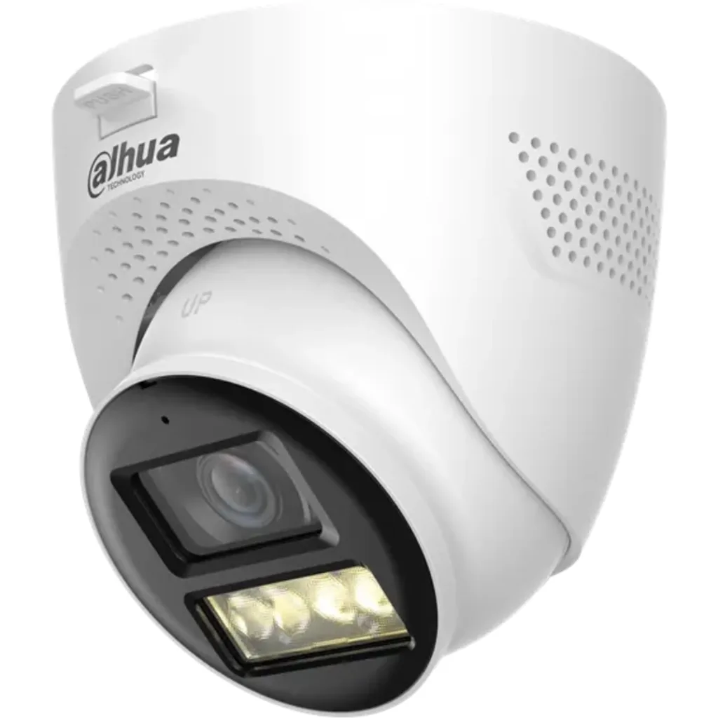 Imagen 1 de DH-HAC-HDW1200TQN-IL-T-0280B-DIP 2MP Smart Dual Light HDCVI Two-way Talk Fixed-focal Eyeball Camera