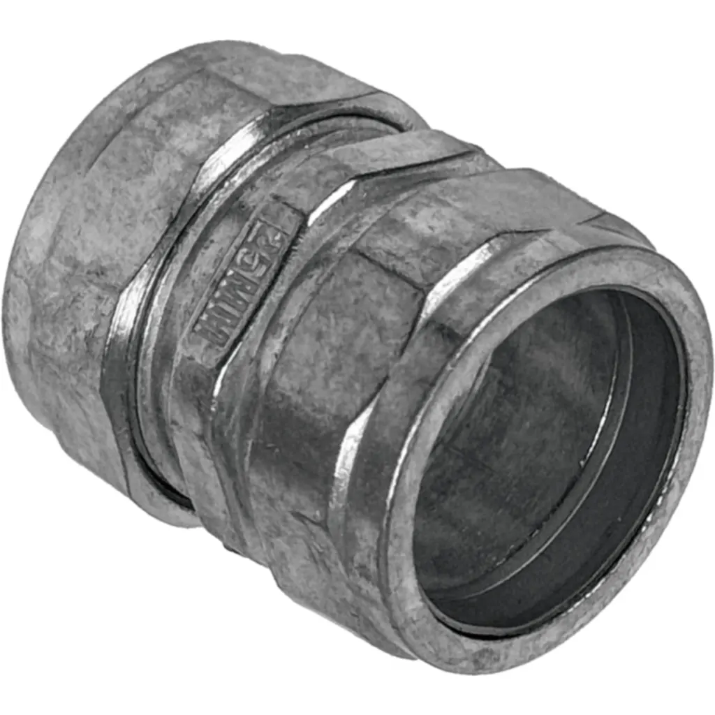 Imagen 4 de 25mm Copla de Compresion Acero Galvanizado para Conduit EMT 25,0mm