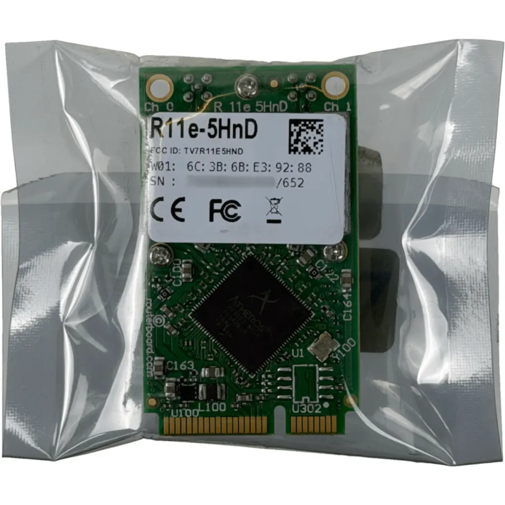 Tarjeta miniPCIe Wi-Fi 5GHz 802.11a/n dual chain, solucion compacta para enlaces
