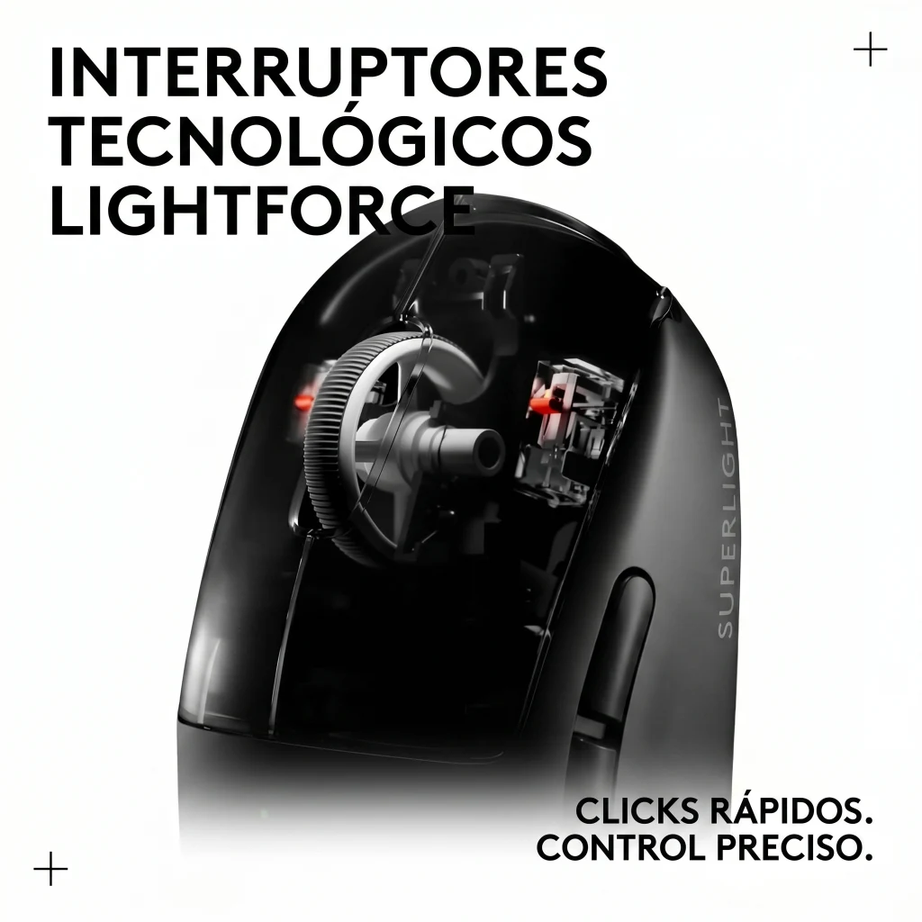 Imagen 6 de Mouse Gamer Logitech Pro 2 LIGHTSPEED Inalámbrico Sensor HERO 2 Blanco