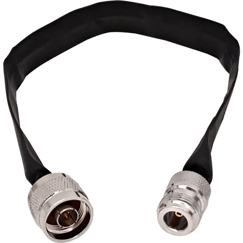 Imagen 2 de 30cm Plano N-Hembra N-Macho Ventana Puerta Cable Coaxial 0-6GHz Negro